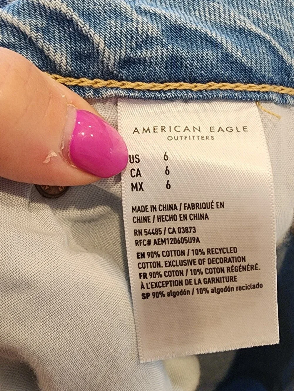 NWT American Eagle Drape Denim Midi Maxi Skirt Front Slit Size 6 (Runs Big?)